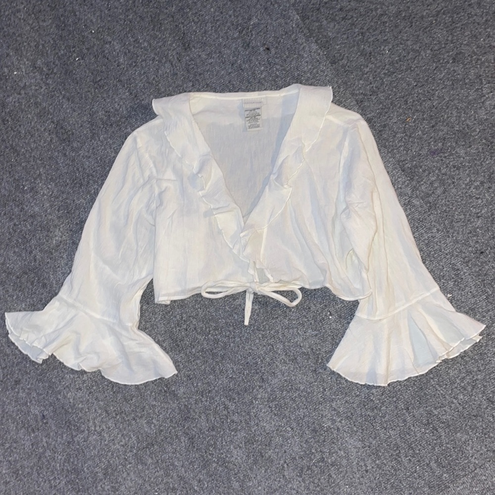 white jacket/ top